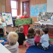 Guest Nancy Terry explains a kanga