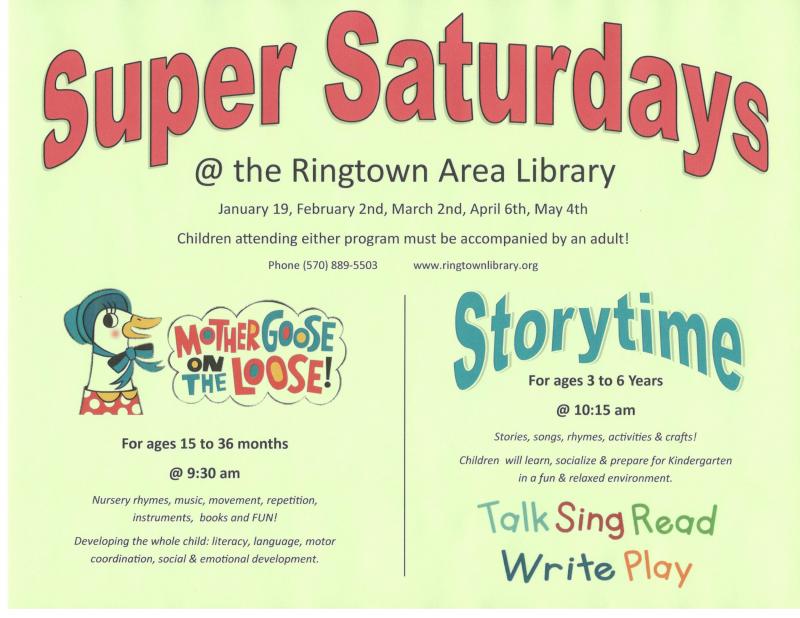 Ringtown Area Library Home